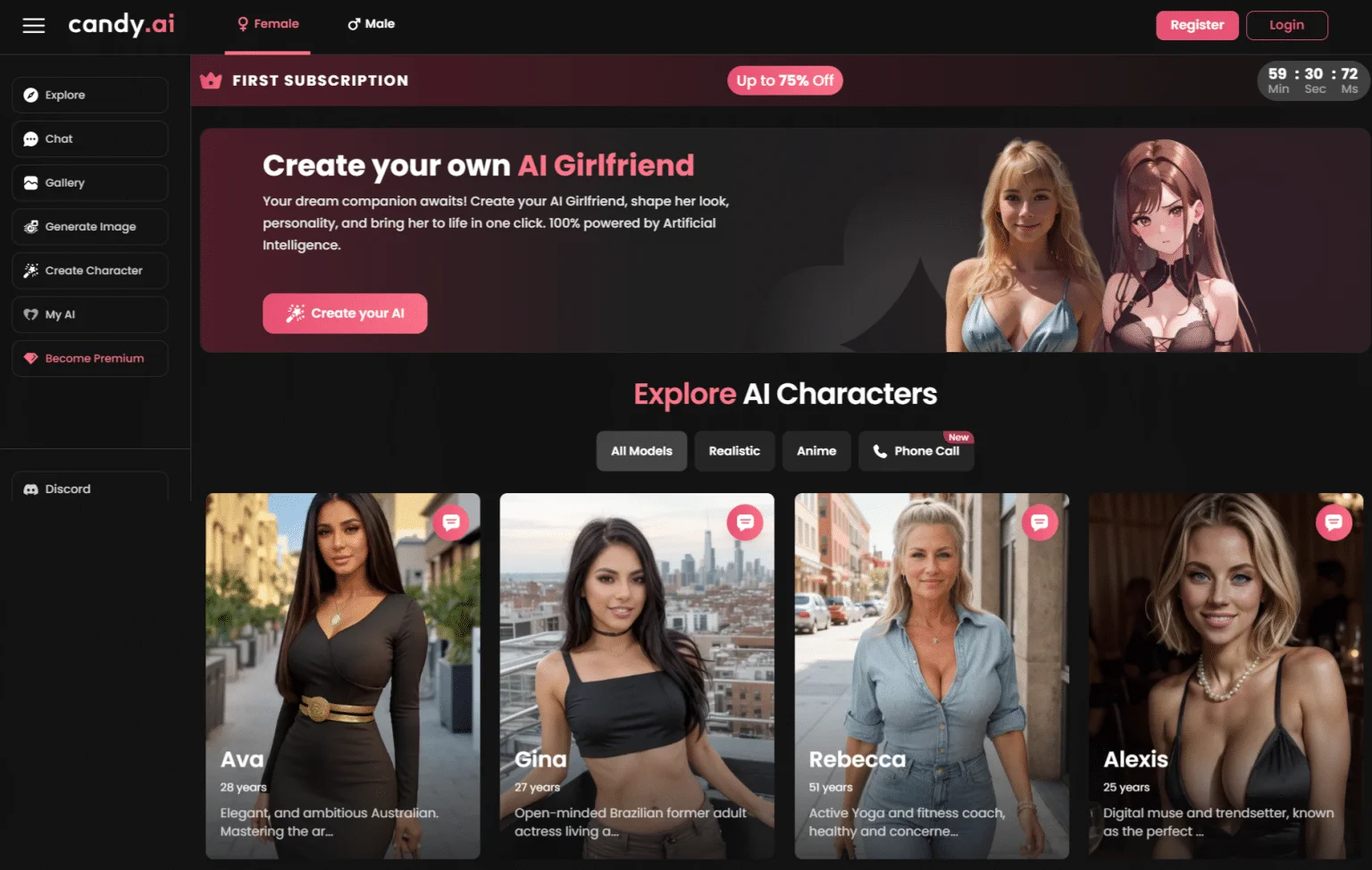 Candy AI - AI Girlfriend | Vkmo AI